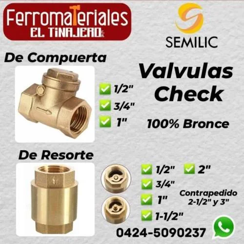 Valvulas Check