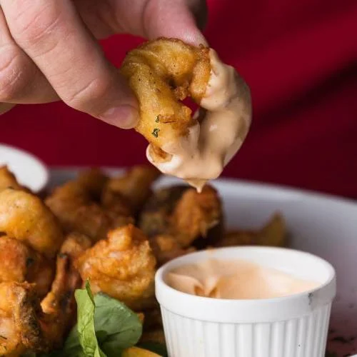 Mix de mariscos tempura